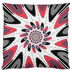 High Contrast Twirl Large Flano Cushion Case (two Sides) by linceazul