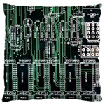 Printed Circuit Board Circuits Large Flano Cushion Case (Two Sides) Front