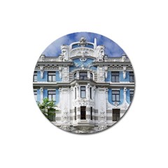 Squad Latvia Architecture Magnet 3  (round) by Celenk