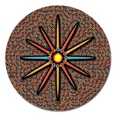 Star Magnet 5  (round) by linceazul