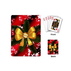 Christmas Star Winter Celebration Playing Cards (mini)  by Celenk