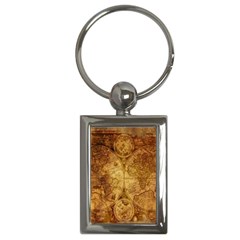Map Of The World Old Historically Key Chains (rectangle)  by Celenk