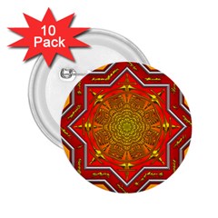 Mandala Zen Meditation Spiritual 2 25  Buttons (10 Pack)  by Celenk