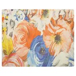 Texture Fabric Textile Detail Double Sided Flano Blanket (Medium)  60 x50  Blanket Back