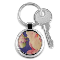 Fabric Textile Abstract Pattern Key Chains (round)  by Celenk