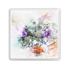 Flowers Bouquet Art Abstract Memory Card Reader (square)  by Celenk