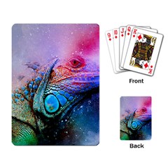 Lizard Reptile Art Abstract Animal Playing Card by Celenk