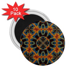 Tapestry Pattern 2 25  Magnets (10 Pack)  by linceazul