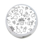 Set Chalk Out Scribble Collection 4-Port USB Hub (Two Sides)  Back
