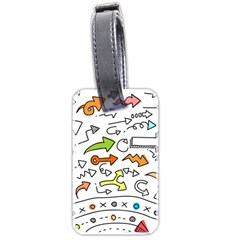 Desktop Pattern Art Graphic Design Luggage Tags (two Sides) by Celenk