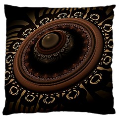 Fractal Stripes Abstract Pattern Large Flano Cushion Case (two Sides) by Celenk