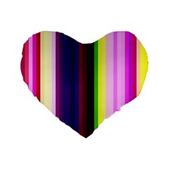 Abstract Background Pattern Textile 2 Standard 16  Premium Heart Shape Cushions by Celenk