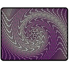 Graphic Abstract Lines Wave Art Fleece Blanket (medium)  by Celenk