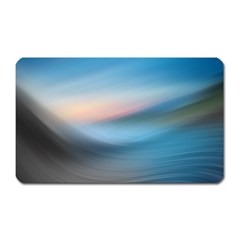 Wave Background Pattern Abstract Lines Light Magnet (rectangular) by Celenk