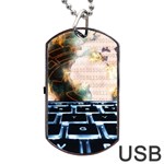 Ransomware Cyber Crime Security Dog Tag USB Flash (Two Sides) Back