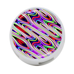 Multi Color Wave Abstract Pattern 4-port Usb Hub (one Side) by Celenk