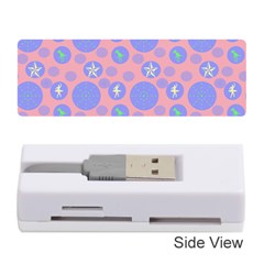 Pink Retro Dots Memory Card Reader (stick)  by snowwhitegirl