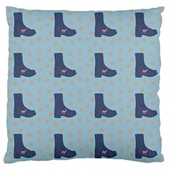Deer Boots Teal Blue Standard Flano Cushion Case (one Side) by snowwhitegirl