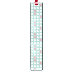 Pink Peach Grey Eggs On Teal Large Book Marks by snowwhitegirl