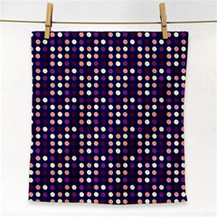 Peach Purple Eggs On Navy Blue Face Towel by snowwhitegirl