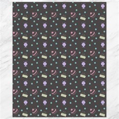 Cakes Yellow Pink Dot Sundaes Grey Canvas 11  X 14   by snowwhitegirl