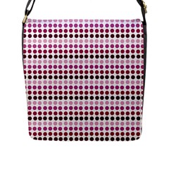 Pink Red Dots Flap Messenger Bag (l)  by snowwhitegirl