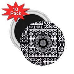 Wavy Panels 2 25  Magnets (10 Pack)  by linceazul