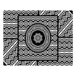 Wavy Panels Double Sided Flano Blanket (Large)  Blanket Back