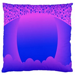 Abstract Bright Color Large Flano Cushion Case (one Side) by Nexatart