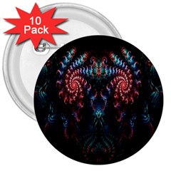 Abstract Background Texture Pattern 3  Buttons (10 Pack)  by Nexatart