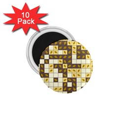 Autumn Leaves Pattern 1 75  Magnets (10 Pack)  by linceazul