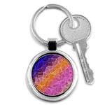 crystalized rainbow Key Chains (Round)  Front
