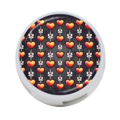 Love Heart Background 4-port Usb Hub (two Sides)  by Nexatart