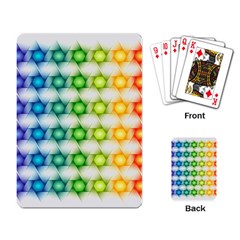 Background Colorful Geometric Playing Card by Nexatart