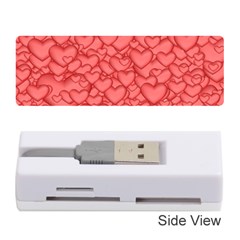 Background Hearts Love Memory Card Reader (stick)  by Nexatart