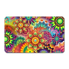 Colorful Abstract Background Colorful Magnet (rectangular) by Nexatart