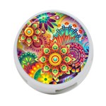 Colorful Abstract Background Colorful 4-Port USB Hub (One Side) Front