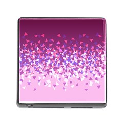 Pink Disintegrate Memory Card Reader (square) by jumpercat