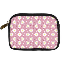 Daisy Dots Pink Digital Camera Cases by snowwhitegirl