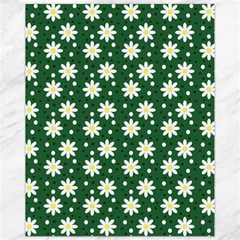 Daisy Dots Green Canvas 11  X 14   by snowwhitegirl