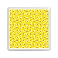 Square Flowers Yellow Memory Card Reader (square)  by snowwhitegirl