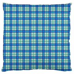 Sea Tartan Standard Flano Cushion Case (two Sides) by jumpercat