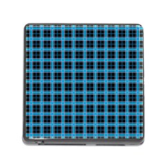 Deep Sea Tartan Memory Card Reader (square) by jumpercat