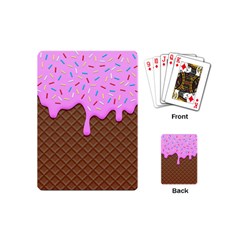 Chocolate And Strawberry Icecream Playing Cards (mini)  by jumpercat