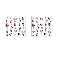 Communist Leaders Cufflinks (square) by Valentinaart
