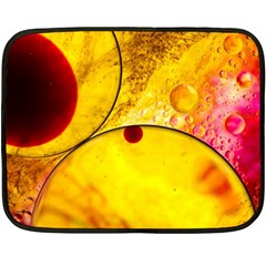 Abstract Water Oil Macro Fleece Blanket (mini) by Nexatart