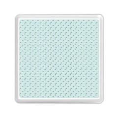 Pink Flowers Blue Memory Card Reader (square)  by snowwhitegirl
