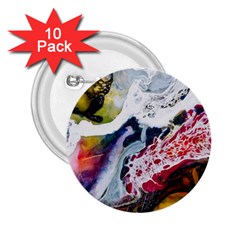 Abstract Art Detail Painting 2 25  Buttons (10 Pack)  by Nexatart