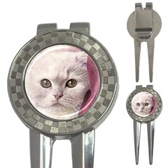 Cat Pet Cute Art Abstract Vintage 3-in-1 Golf Divots by Nexatart