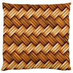 Basket Fibers Basket Texture Braid Standard Flano Cushion Case (Two Sides) Back